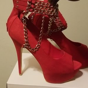 Red platform heel
